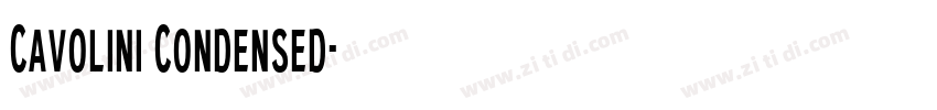 Cavolini Condensed字体转换